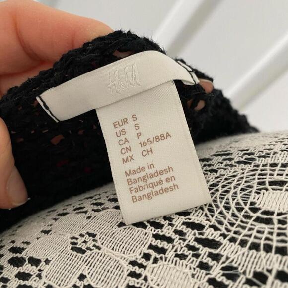 H&M knitted sweater / tunic black size S worn twice - Picture 3 of 4